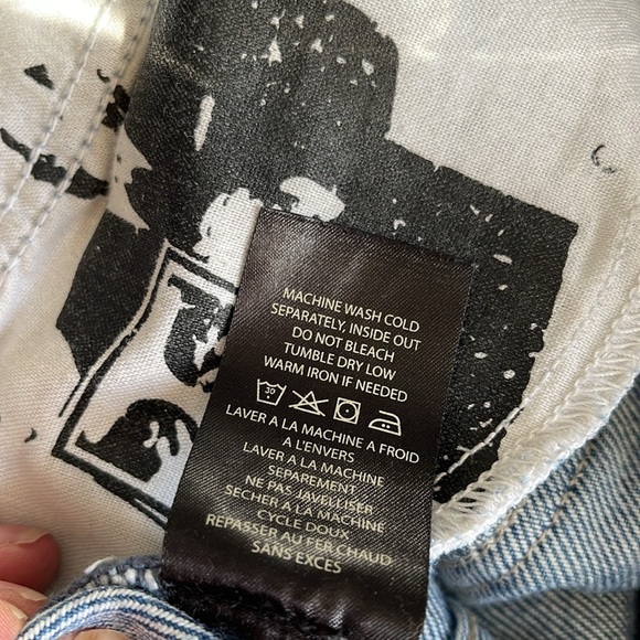 OBEY Propaganda No89 The Sundays Straight Jeans Boyish Cut High Waisted Blue 28 - Picture 13 of 15